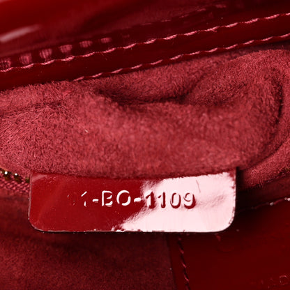Christian Dior Patent Cannage Mini Lady Dior Red 7 of 10