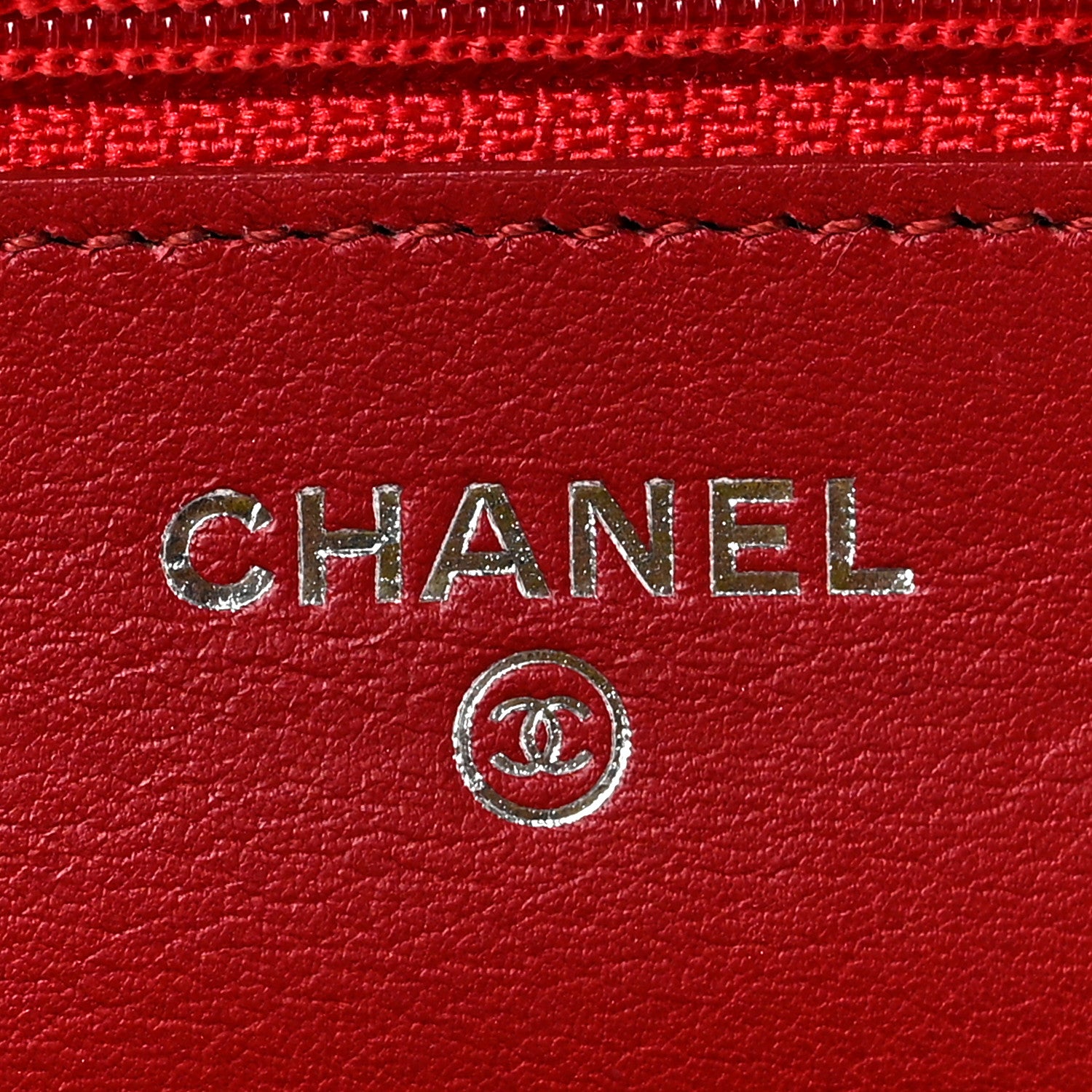Chanel Patent Quilted Brilliant Wallet On Chain WOC Red 6 of 9