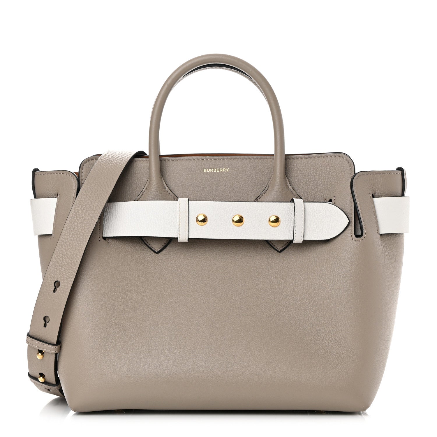 Burberry Soft Grain Calfskin Small Belt Bag Mineral Grey 1 of 16