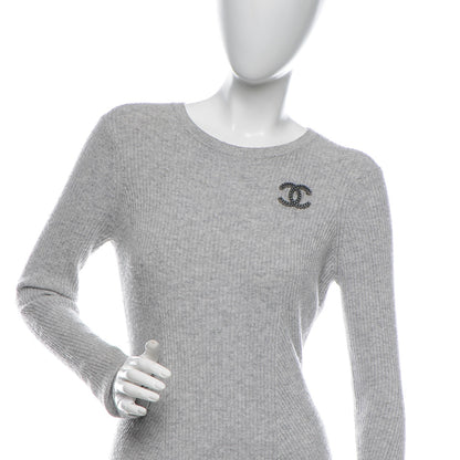 Chanel Ruthenium Pearl CC Brooch Dark Grey 2 of 4