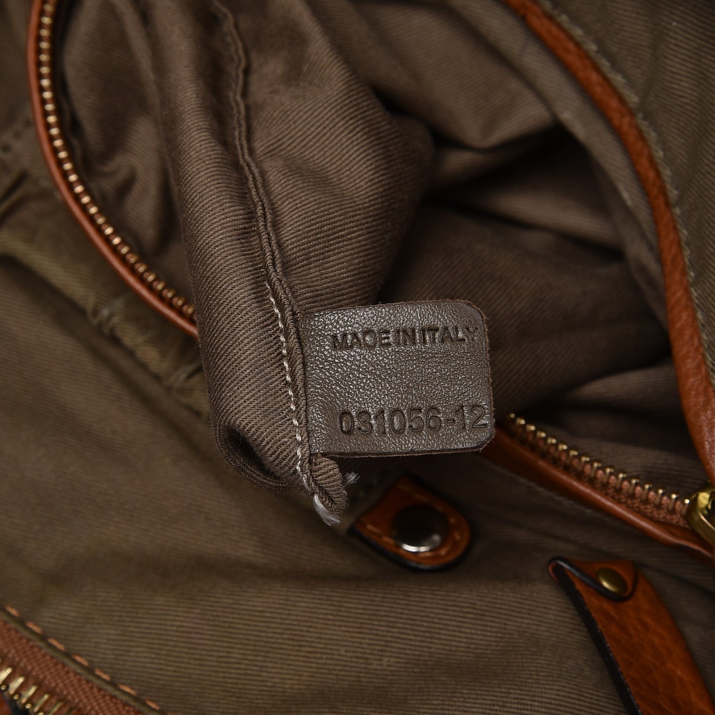 Calfskin Large Marcie Satchel Tan