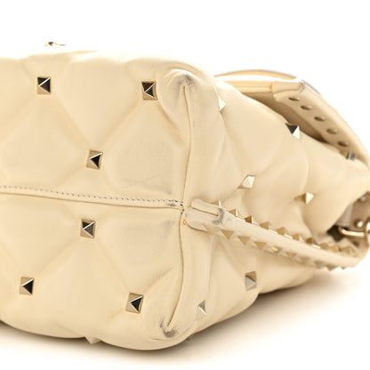 Valentino Garavani Nappa Medium Candystud Top Handle Bag Light Ivory 9 of 12