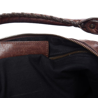 Balenciaga Agneau Classic Hardware Day Hobo Castagna 9 of 10