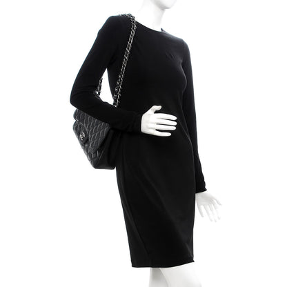 Chanel Caviar Quilted Jumbo Single Flap Black 3 of 8