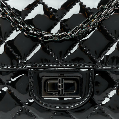 Chanel Patent Calfskin Quilted 2.55 Reissue Mini Flap So Black 8 of 10
