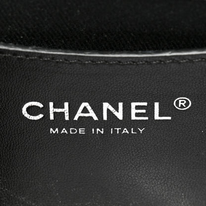 Chanel Metallic Patent Quilted Medium Just Mademoiselle Bowling Bag Green Degrade 8 of 13