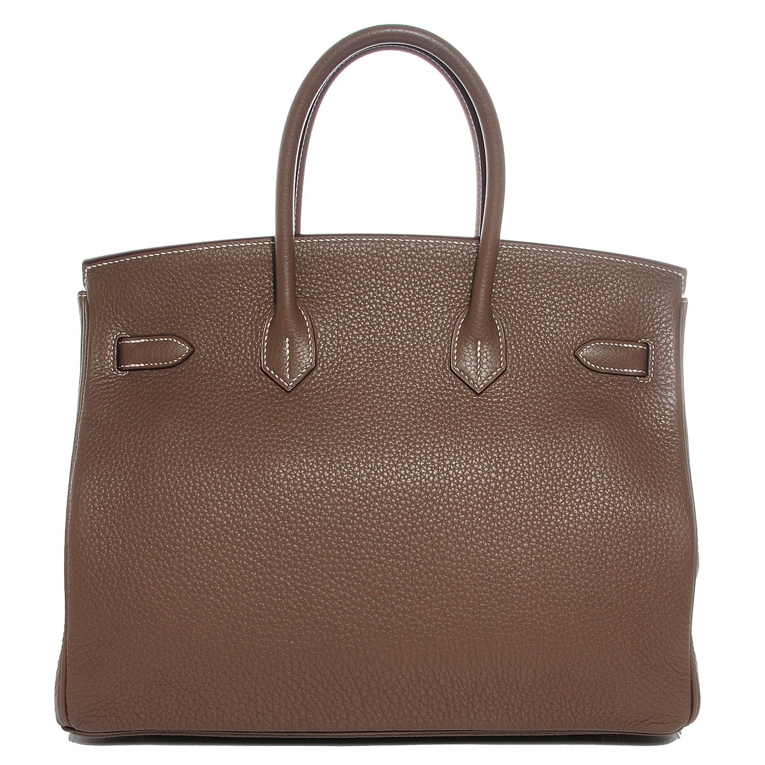 Hermes Taurillon Clemence Birkin 35 Etoupe 3 of 22