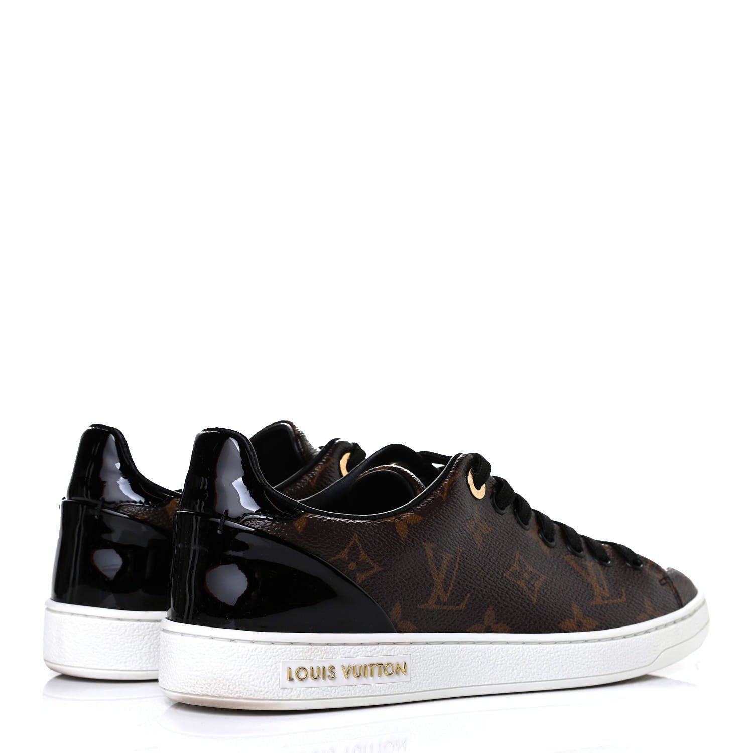 Louis Vuitton Patent Monogram Frontrow Sneakers 37 3 of 5