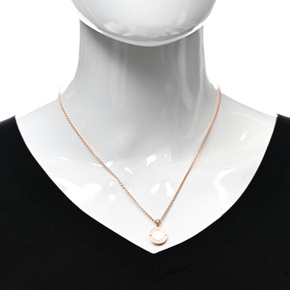 Bulgari 18K Rose Gold Diamond Mother of Pearl Carnelian BVLGARI BVLGARI Pendant Necklace 2 of 6