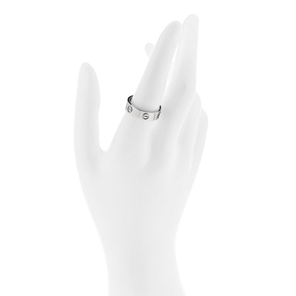 Cartier 18K White Gold 5.5mm LOVE Ring 57 8 2 of 5