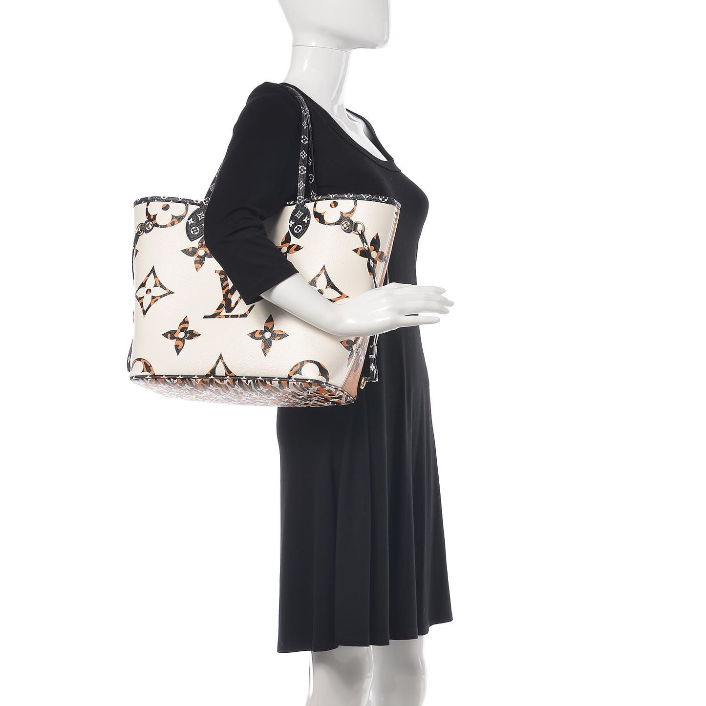 Monogram Giant Jungle Neverfull MM Ivory