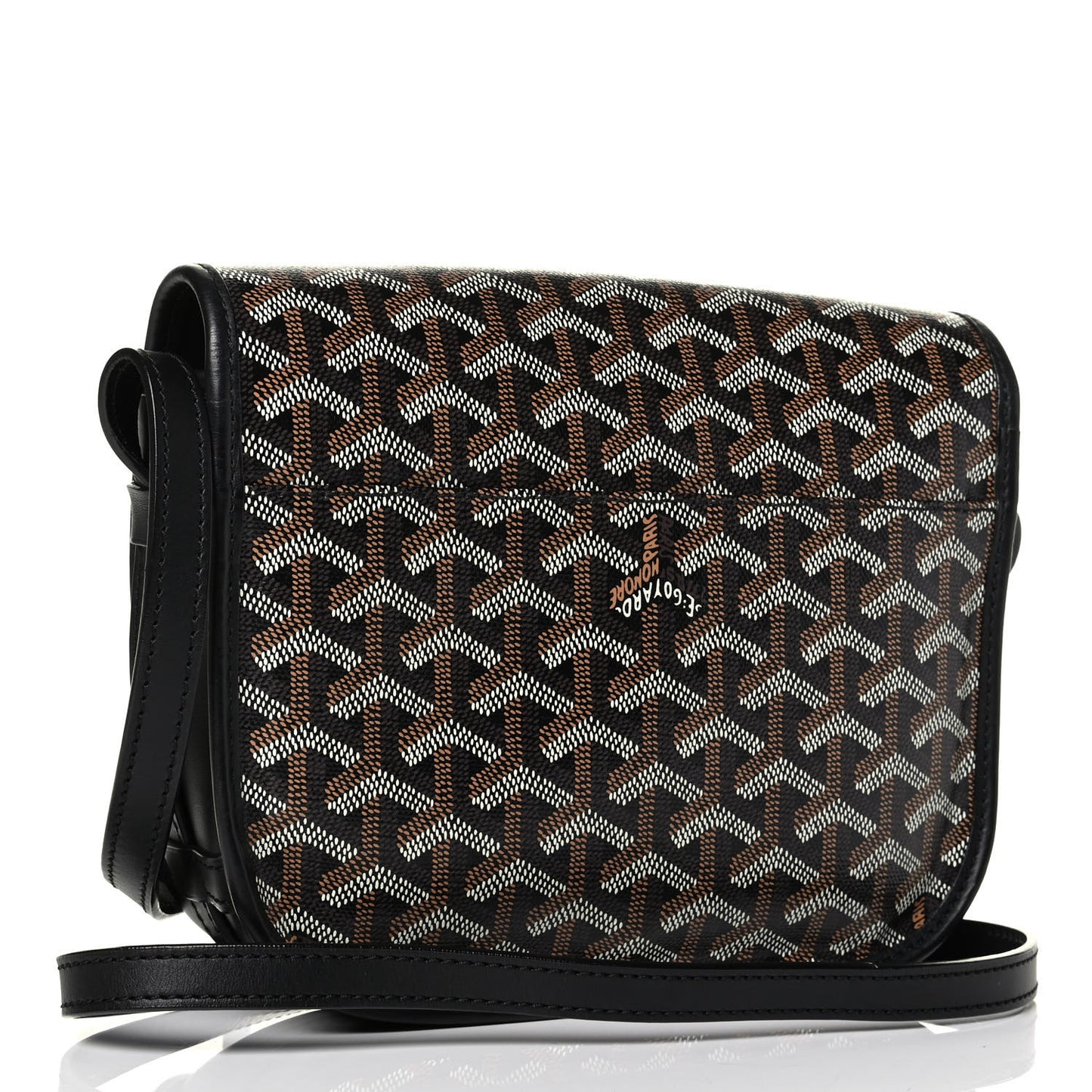 Goyardine Belvedere PM Messenger Bag Black