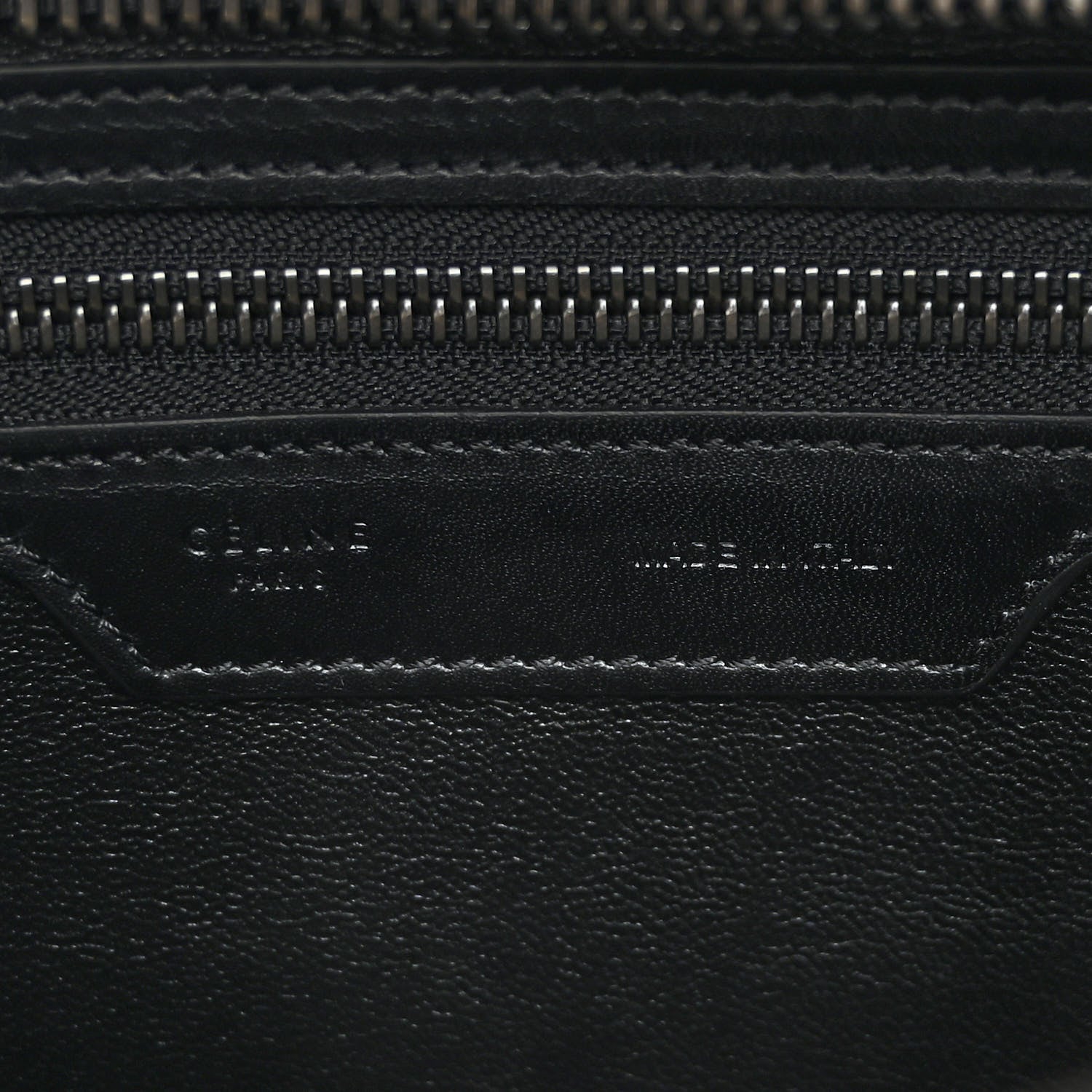 Celine Bullhide Drummed Calfskin Micro Tri-Color Luggage Antarctic 9 of 13