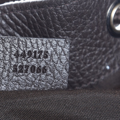 Gucci Monogram Dollar Calfskin O Drawstring Backpack Beige Ebony Testa di Moro Dark Chocolate 7 of 7