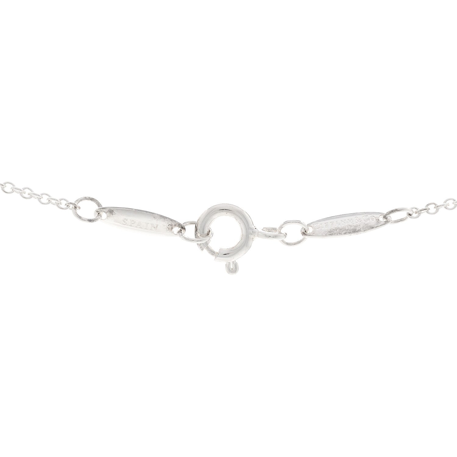 Tiffany Sterling Silver Aquamarine Elsa Peretti Color by the Yard Pendant Necklace 4 of 5