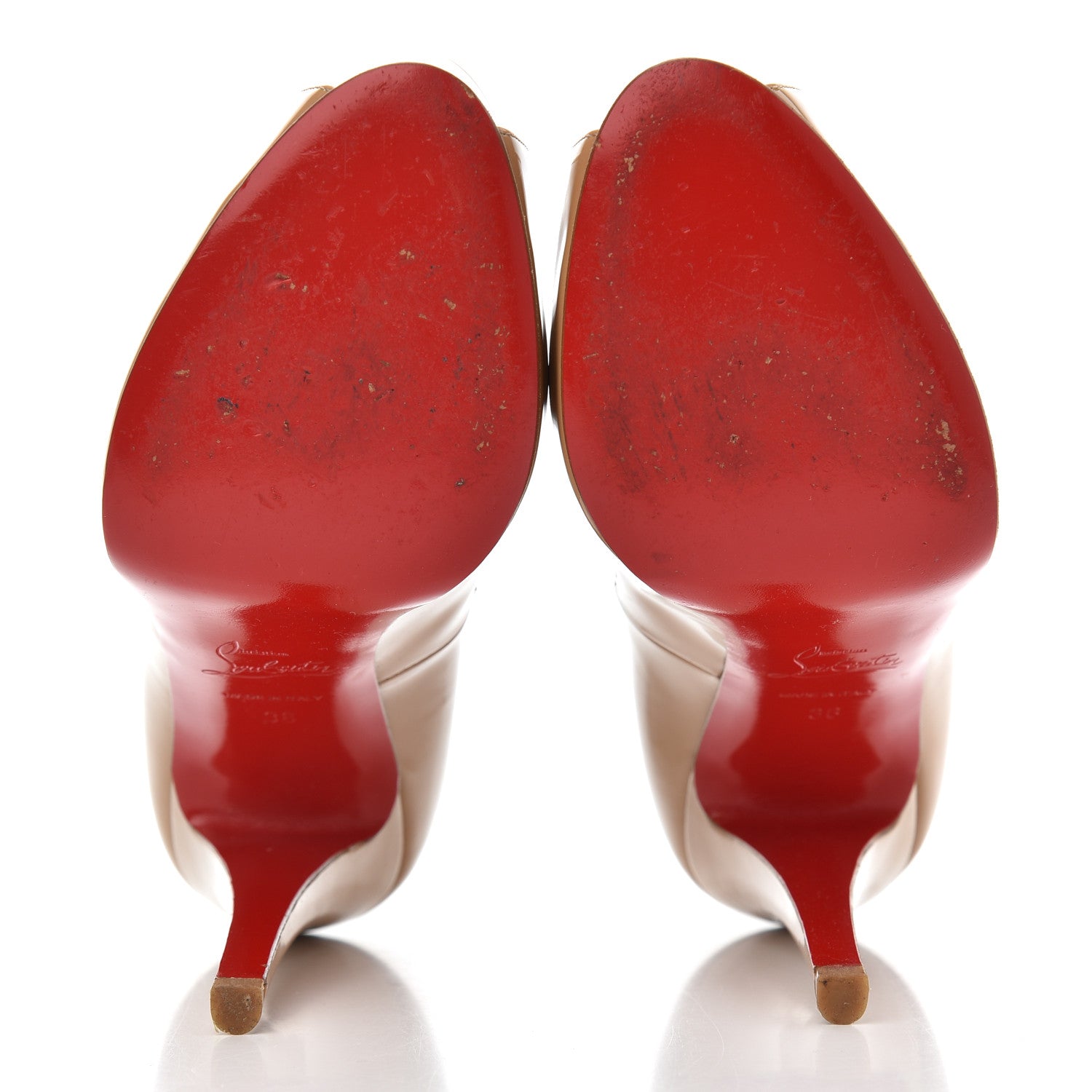 Christian Louboutin Patent Very Prive 120 Pumps 36 Nude 5 of 16