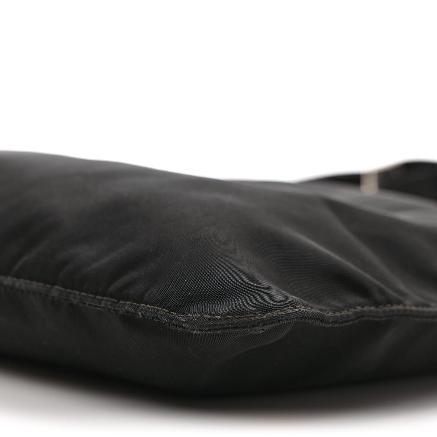 Tessuto Nylon Flat Messenger Bag Black