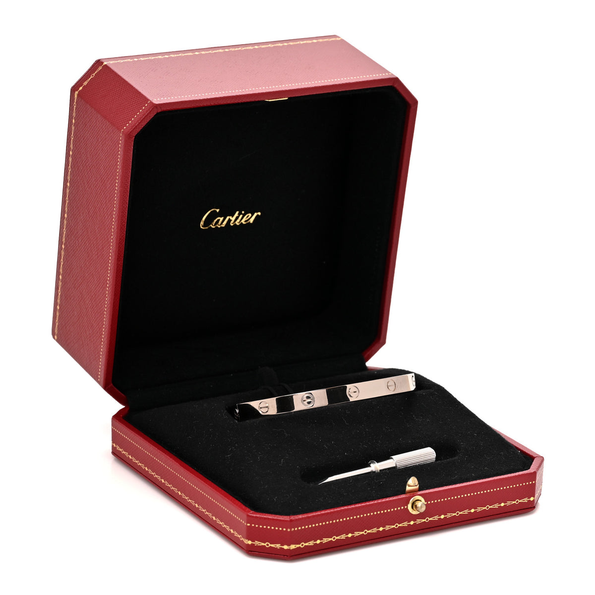 Cartier 18K White Gold LOVE Bracelet 19 7 of 7