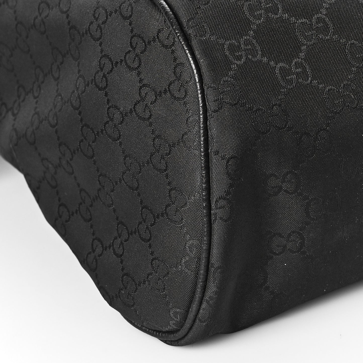 Nylon Monogram Slim Backpack Black