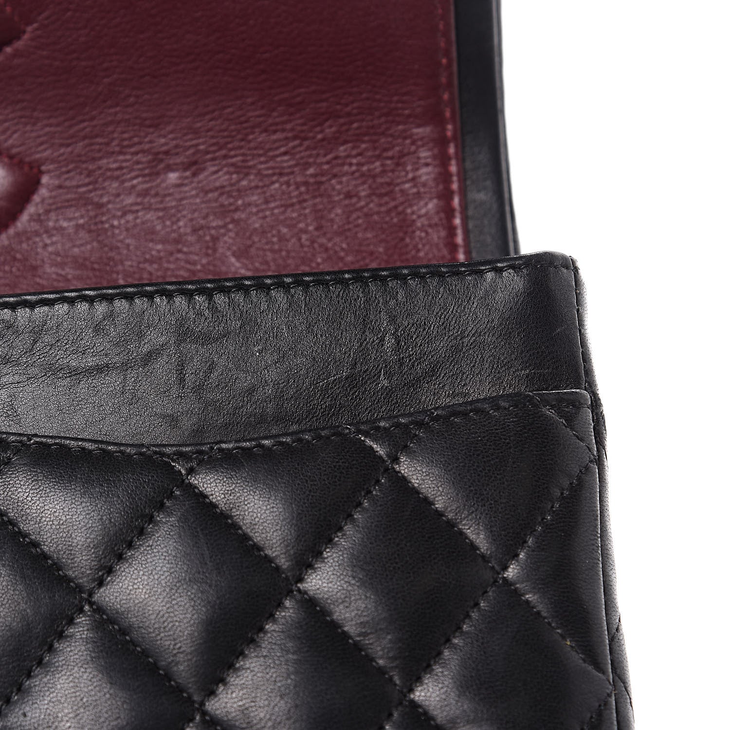 Chanel Lambskin Quilted Medium Double Flap Black 15 of 20