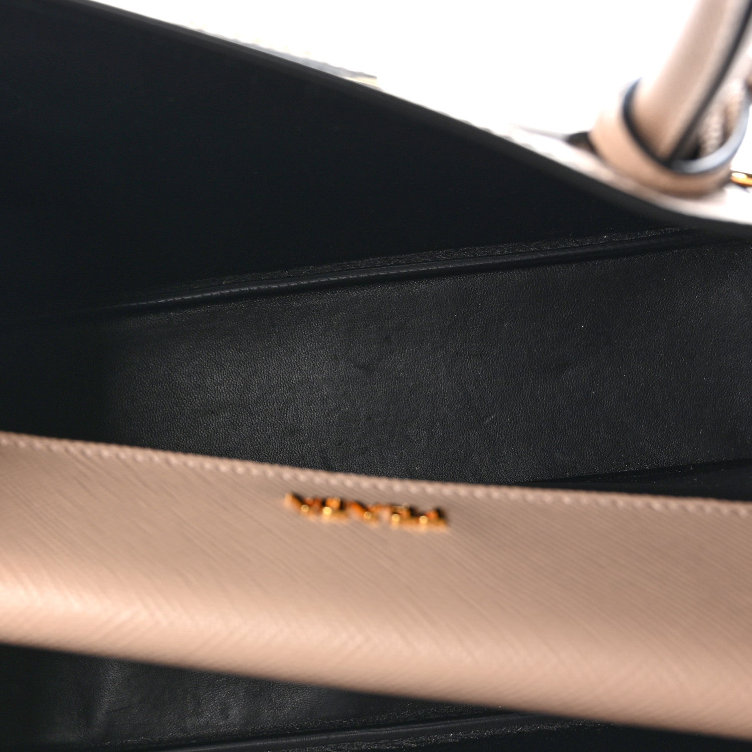 Prada Saffiano Cuir Medium Double Bag Cammeo Black 6 of 10