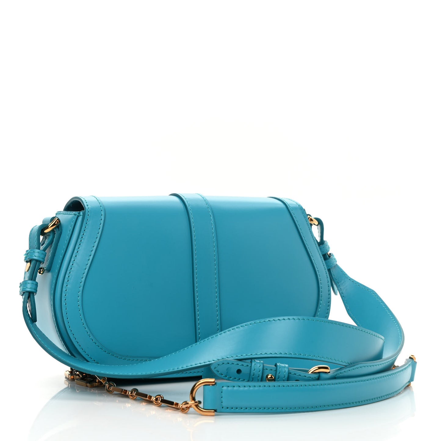 Calfskin Medium Greca Goddess Shoulder Bag Light Blue