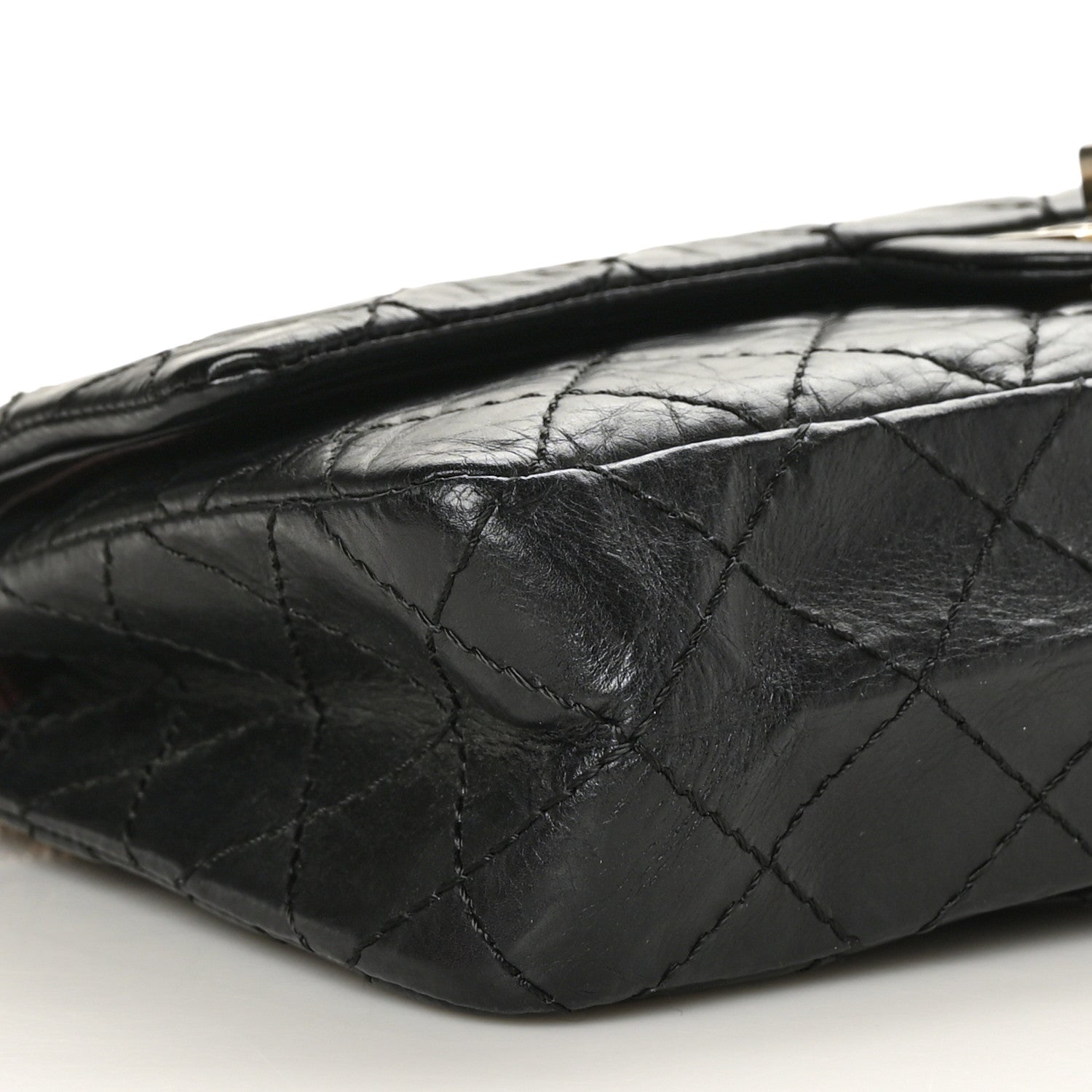 Chanel Aged Calfskin Quilted 2.55 Reissue 225 Flap Black 8 of 9