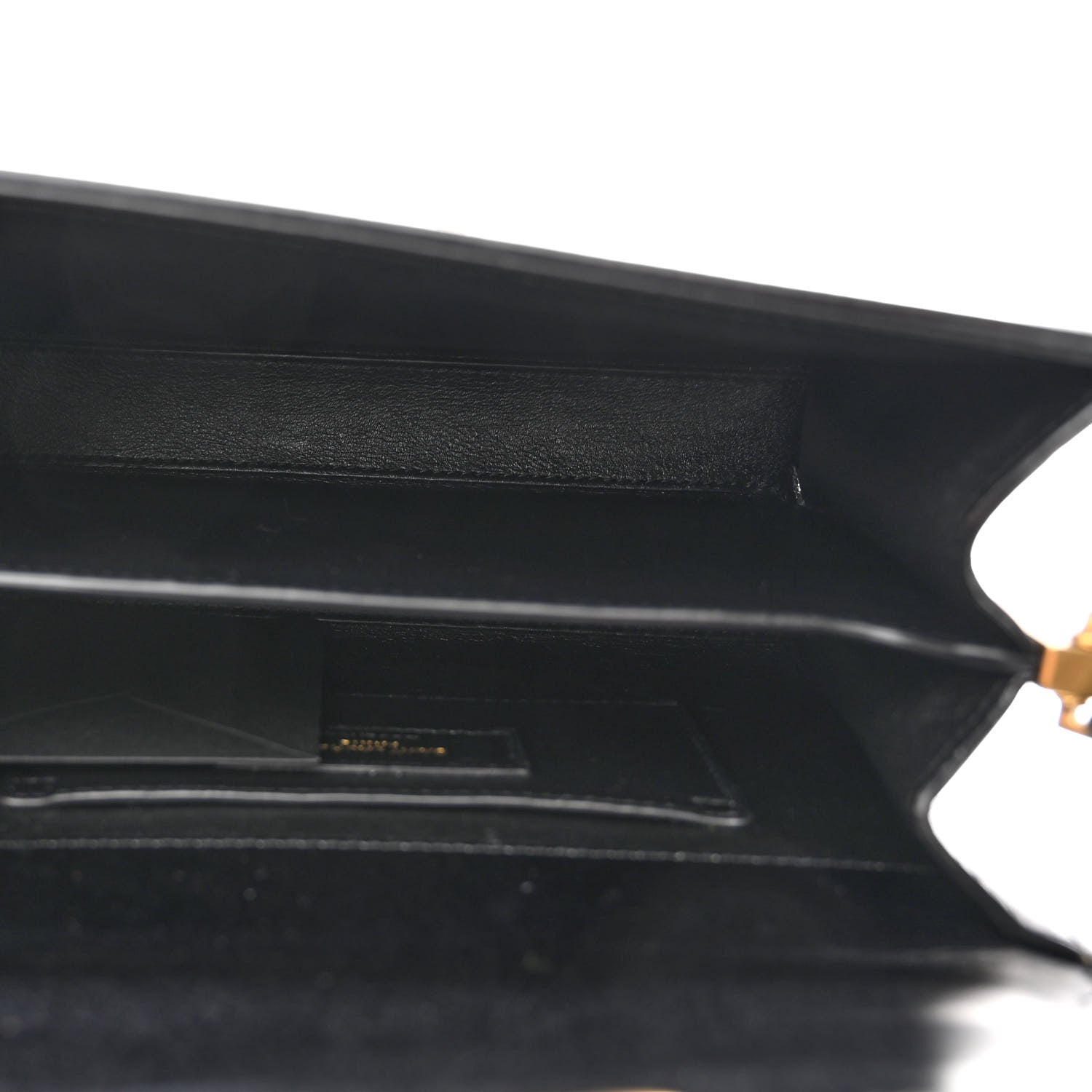 Saint Laurent Calfskin Mini Classic Monogram Cassandra Top Handle Black 5 of 9