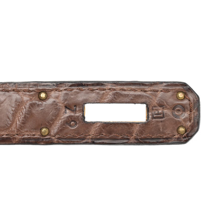 Hermes Matte Niloticus Crocodile Birkin 35 Alezan 7 of 13