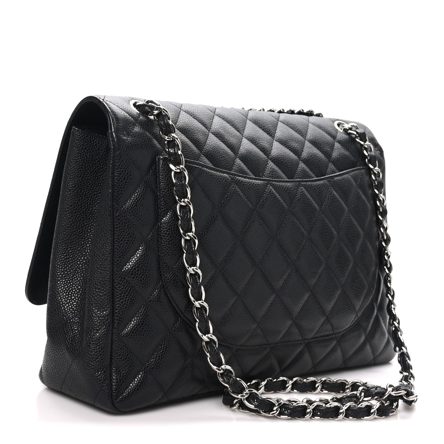 Chanel Caviar Maxi Single Flap Black 3 of 10