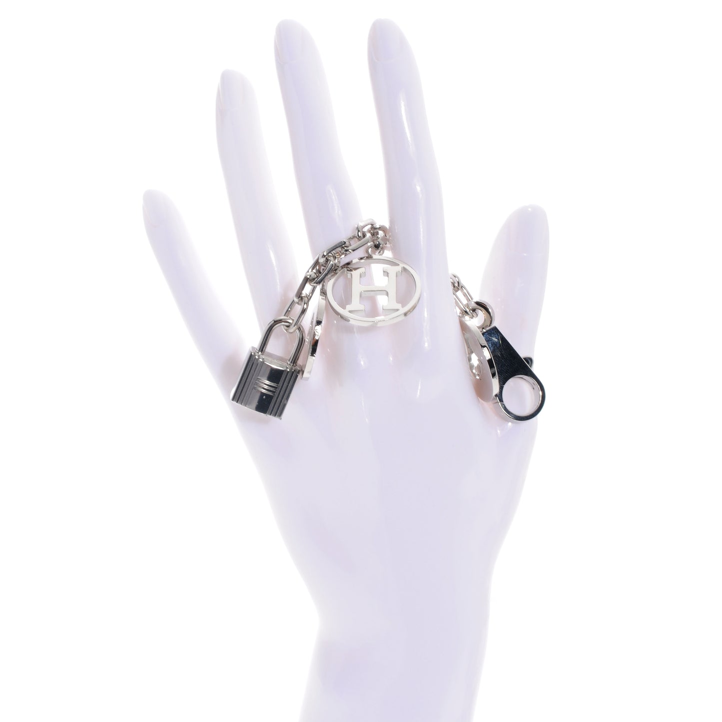 Palladium Breloque Bag Charm Silver