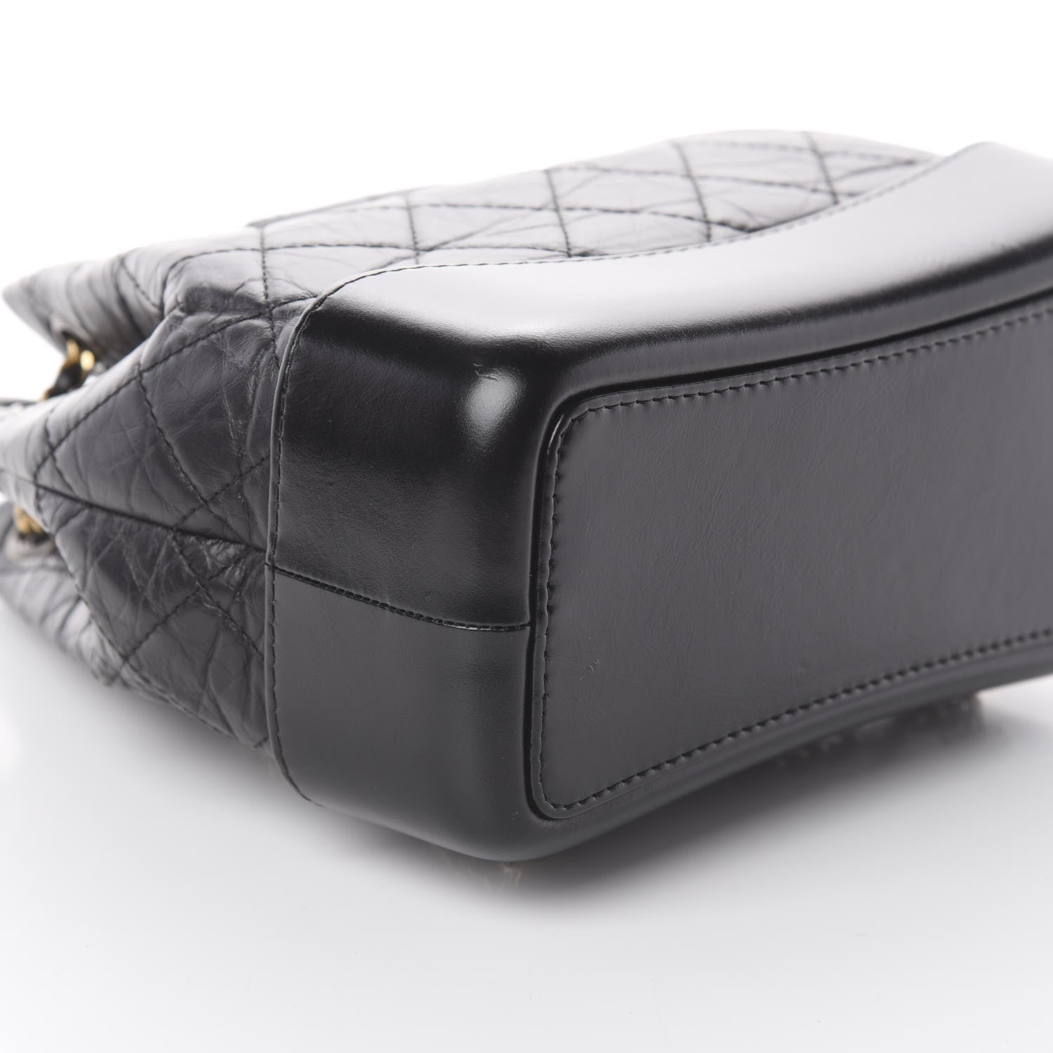 Chanel Aged Calfskin Quilted Small Gabrielle Backpack Black 5 of 9