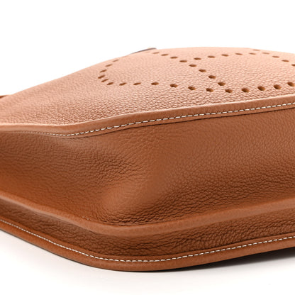 Hermes Taurillon Clemence Evelyne III PM Gold 8 of 10