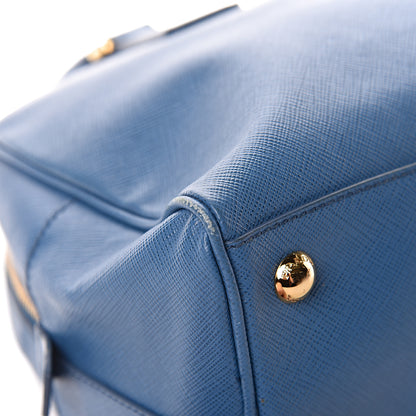 Prada Saffiano Lux Bowling Bag Cobalto 16 of 17