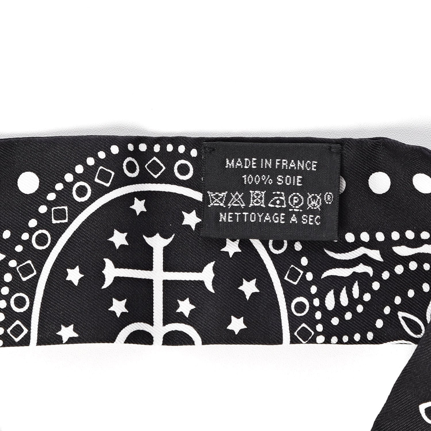 Hermes Silk Entre Ciel Et Mer Twilly Black White 3 of 5