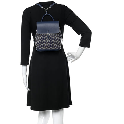 Goyard Goyardine Calfskin Mini Alpin Backpack Navy 2 of 9
