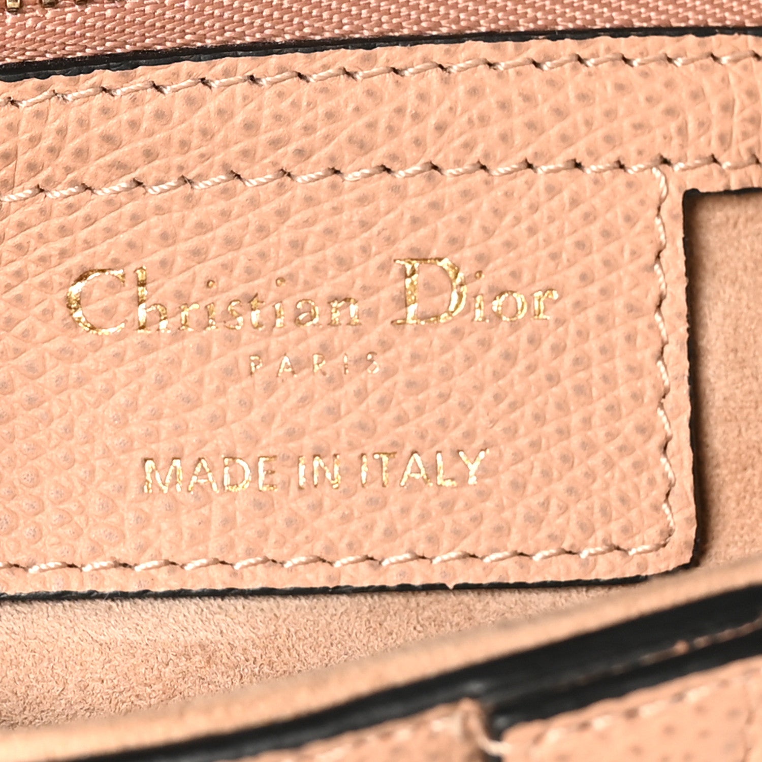 Christian Dior Grained Calfskin Saddle Bag Fard 6 of 10