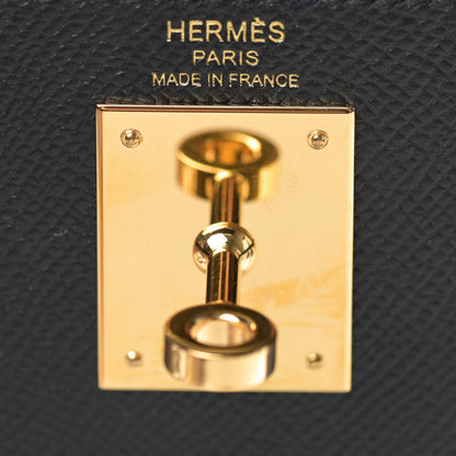 Hermes Epsom Kelly Sellier 28 Black 26 of 40