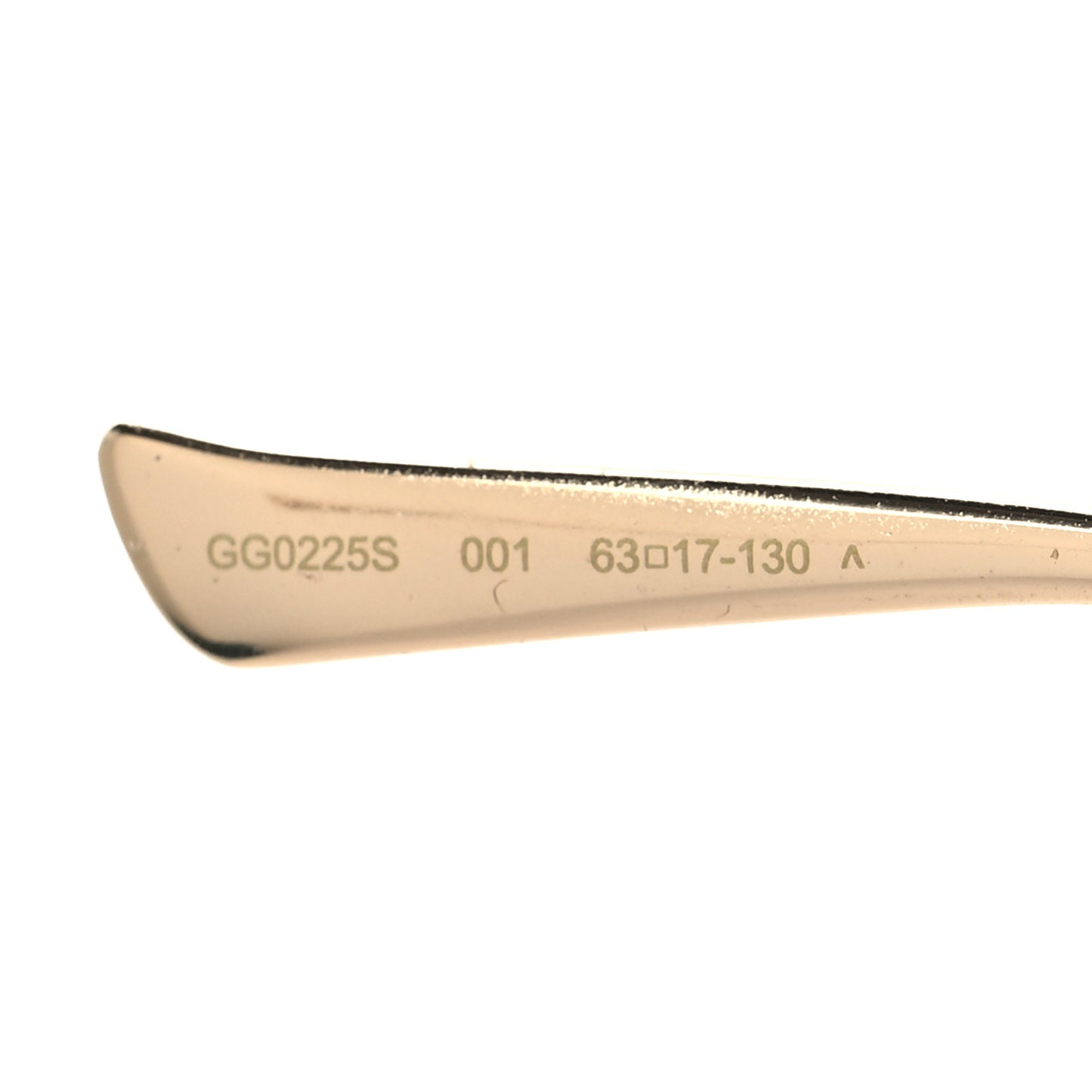 Metal Oversized Round Frame GG0225S Sunglasses Gold