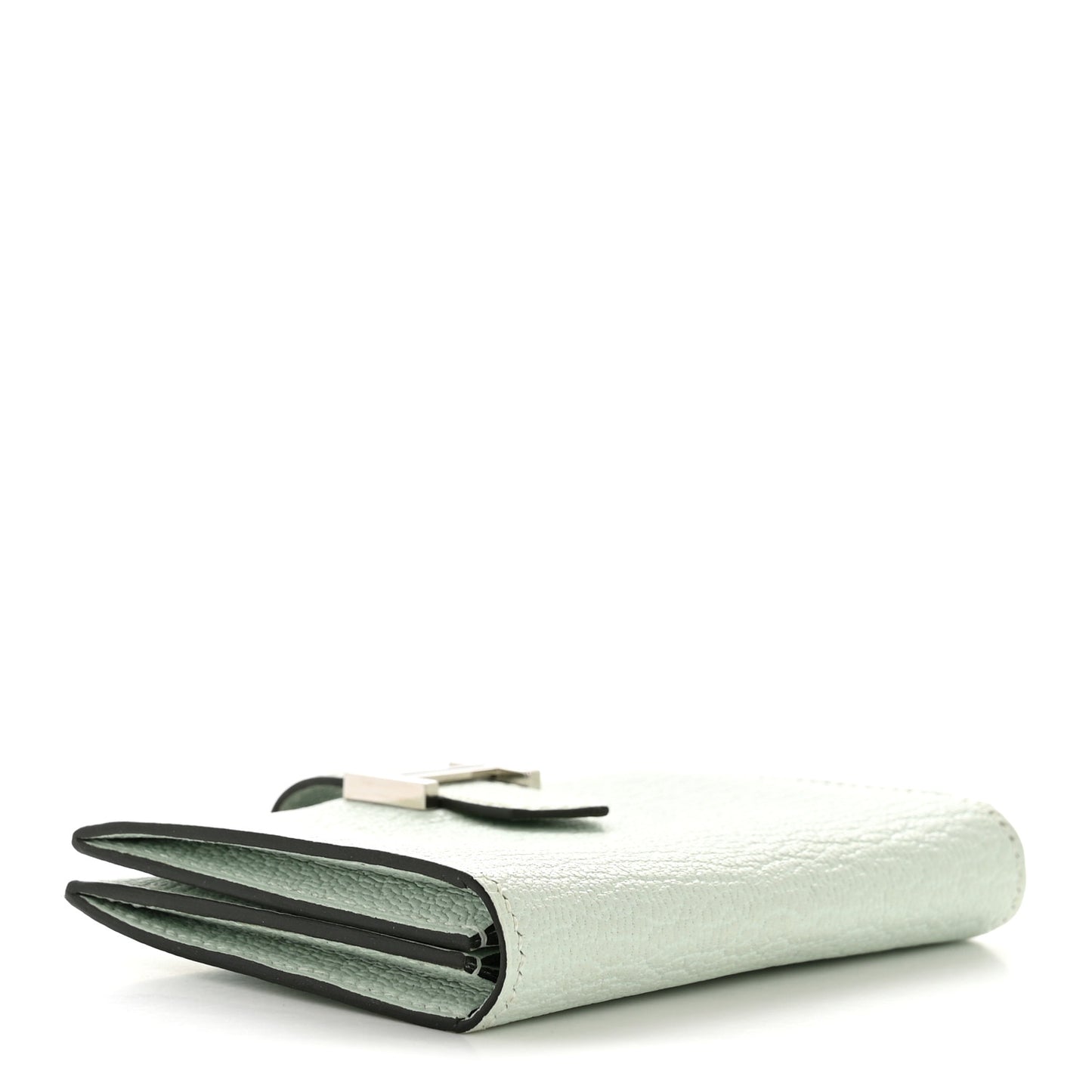 Chevre Mysore Bearn Card Holder Wallet Vert Peppermint