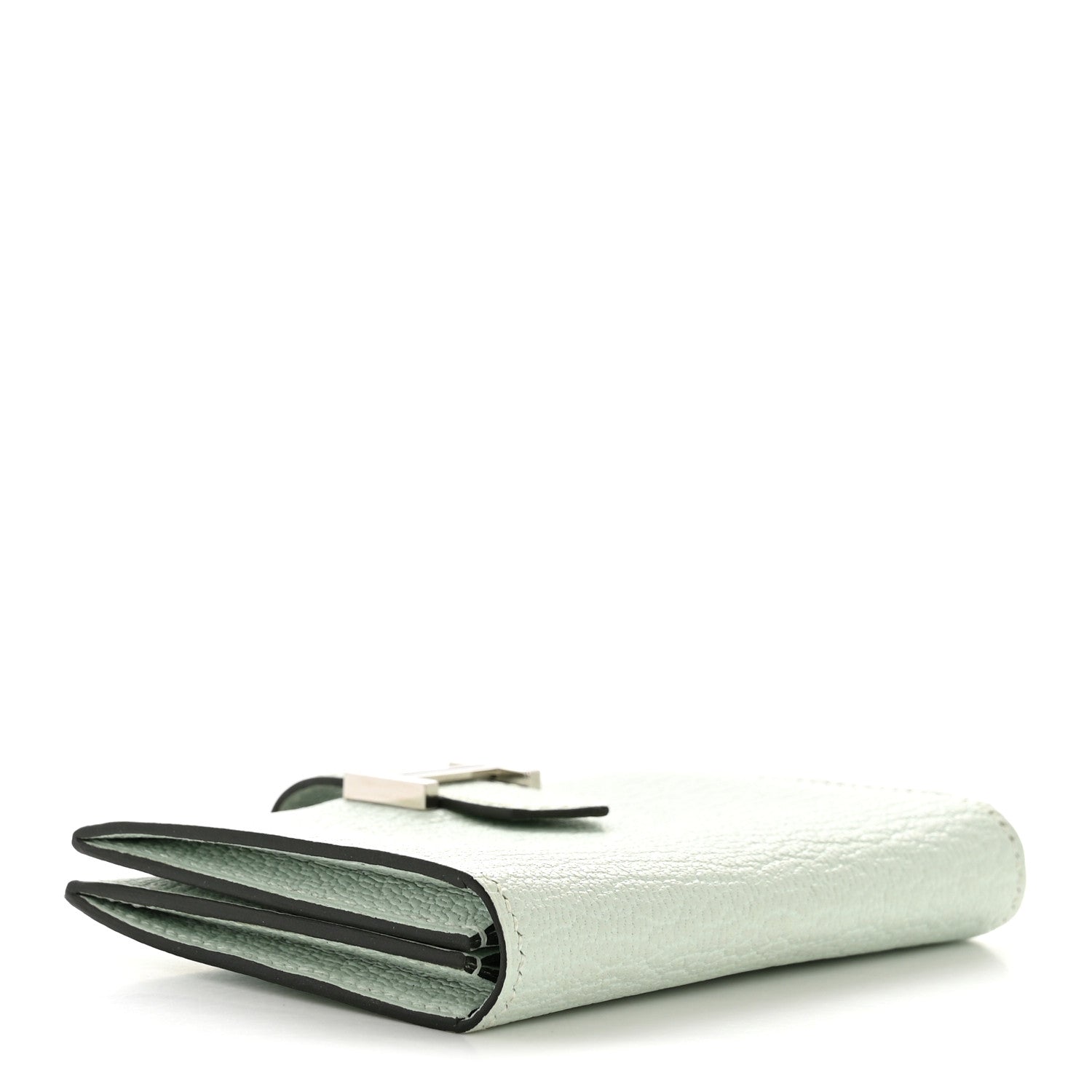 Hermes Chevre Mysore Bearn Card Holder Wallet Vert Peppermint 4 of 10