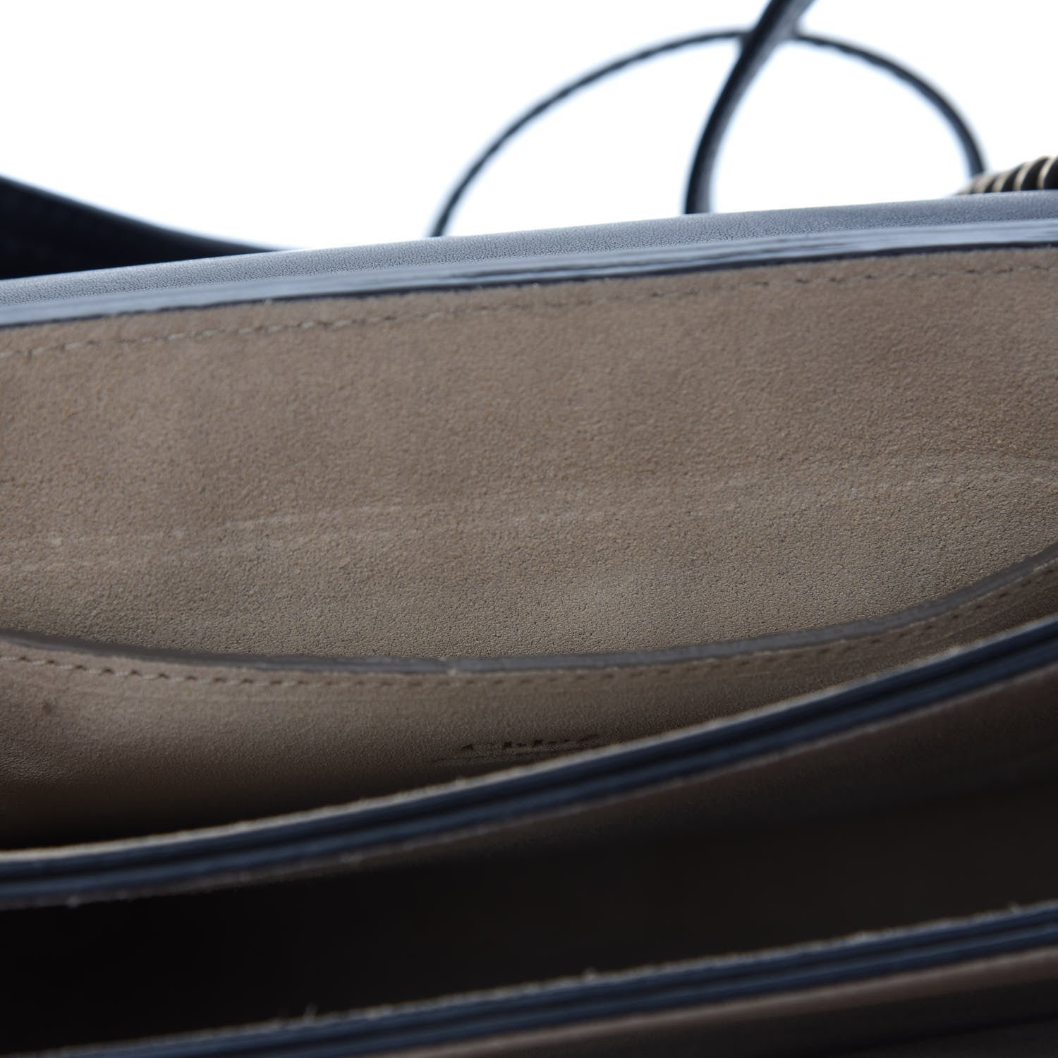 Chloe Suede Calfskin Small Faye Shoulder Bag Black 10 of 11