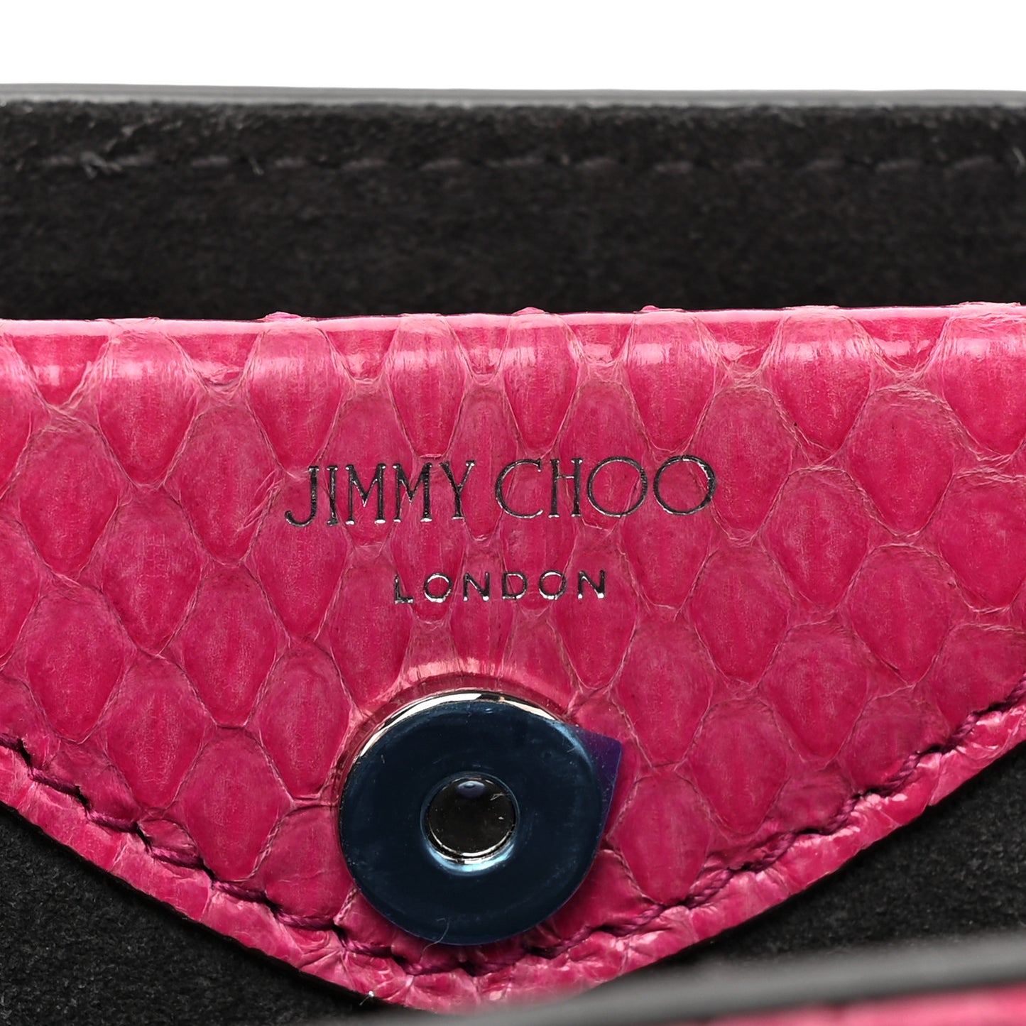 Snakeskin Varenne Top Handle Pink