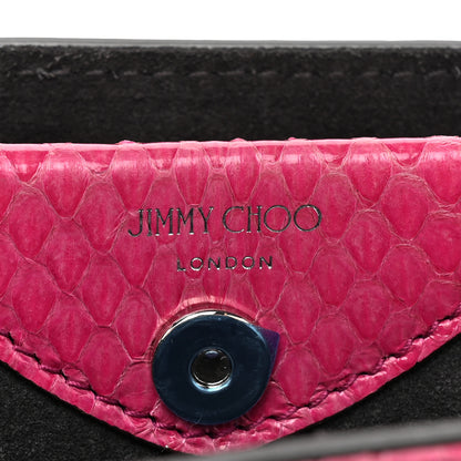 Jimmy Choo Snakeskin Varenne Top Handle Pink 7 of 12
