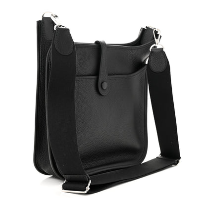 Hermes Taurillon Clemence Evelyne III PM Black 2 of 10