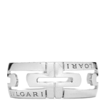 Bulgari 18K White Gold Parentesi Band Ring 50 5.25 3 of 5