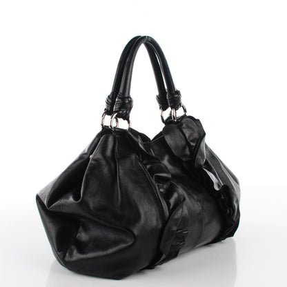 Prada Nappa Ruffle Bag Black 3 of 9