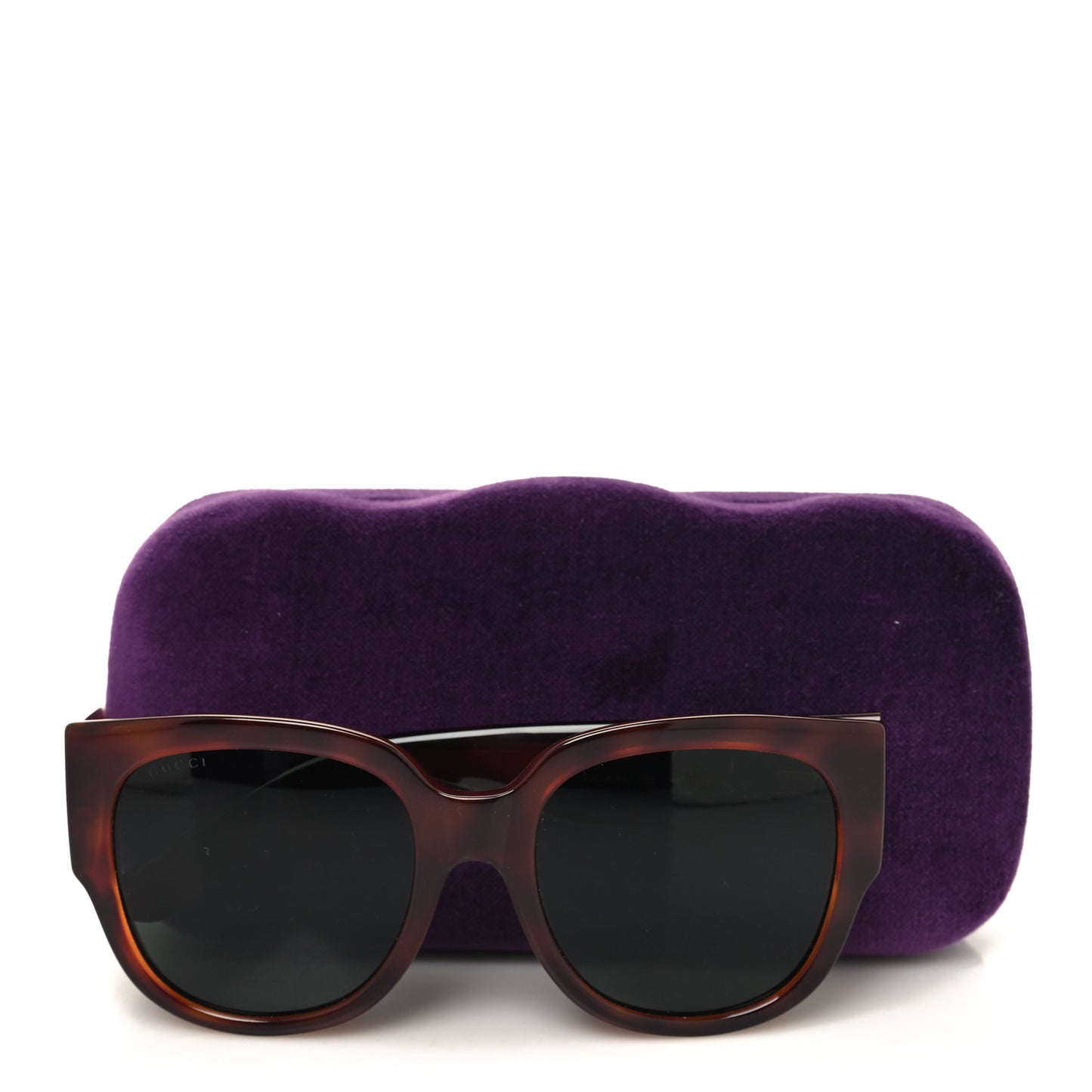 Acetate Square Frame Sunglasses GG0142SA Tortoise