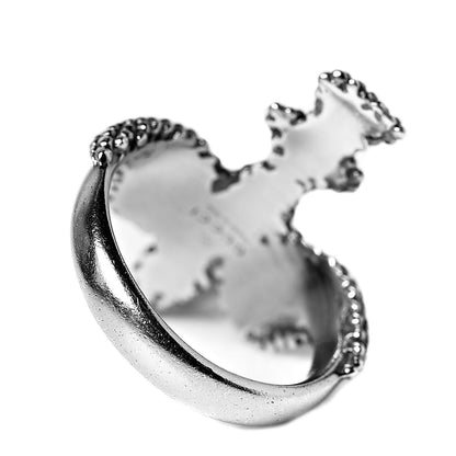 Gucci Sterling Silver Pearl Bird Ring 52 6 3 of 5