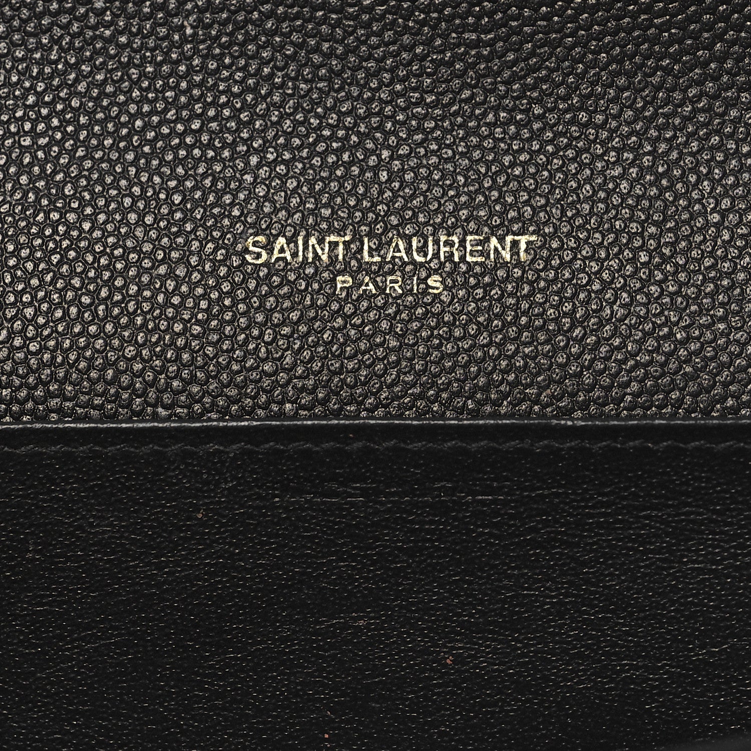 Saint Laurent Grain de Poudre Uptown Chain Wallet Black 9 of 16